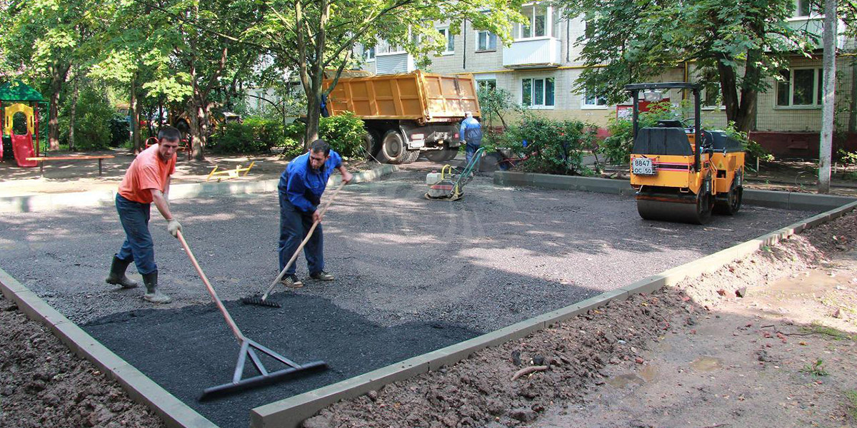 Технология устройства отмостки из асфальта